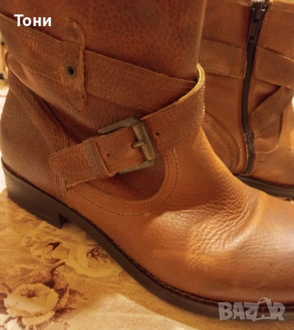 Нови Дамски Зимни Боти Изцяло от Естествена Кожа 38 , снимка 17 - Дамски боти - 52684338