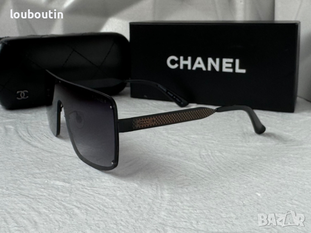 CH дамски слънчеви очила маска с лого, снимка 9 - Слънчеви и диоптрични очила - 44700986