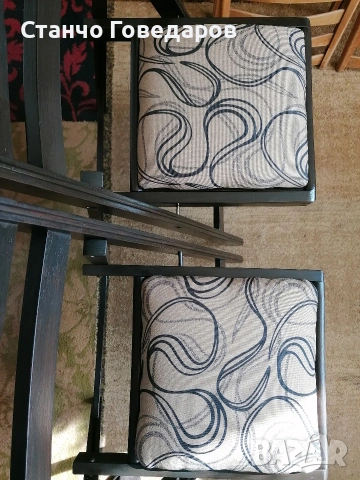 СГЪВАЕМИ СТОЛОВЕ ОТ МАСИВНО ЗДРАВО ДЪРВО, С ЦВЯТ-ПАЛИСАНДЪР В ОТЛИЧНО СЪСТОЯНИЕ ! , снимка 3 - Столове - 48363603