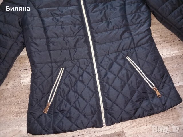 Черно пролетно-есенно яке, снимка 2 - Якета - 42014370