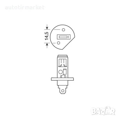 Крушка H1 12V 55W – Lampa, снимка 4 - Аксесоари и консумативи - 56053188