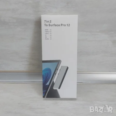 НОВ Мултифункционален 7-в-2 USB-C Хъб / Докинг Станция за Microsoft Surface Pro 8/9/10/11/X