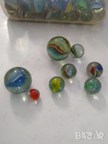 130 броя Стъклени топчета,/сирийчета/, снимка 3 - Други - 53846544