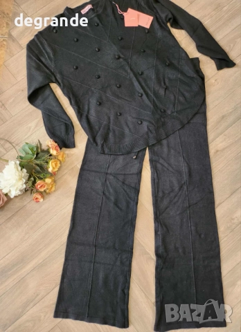 НАМАЛЕН Дамски комплект Фино Плетиво, снимка 2 - Комплекти - 52854390