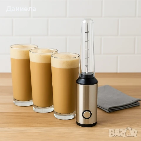 Фрапе миксер ръчен Muhler FMX-255S, 25W, Метално тяло, снимка 2 - Миксери - 50681453