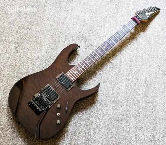 Ibanez RG520QS Transparent Black / 1998, Made in Japan /, снимка 8 - Китари - 47547671