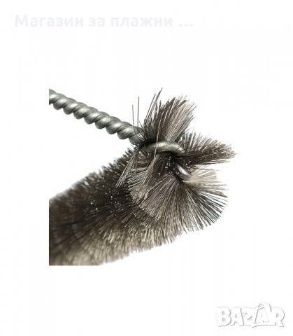 СТОМАНЕНА ЧЕТКА С ДЪЛГА ДРЪЖКА ЗА УДОБНО ПОЧИСТВАНЕ НА СКАРА - код 3049, снимка 8 - Барбекюта - 33897356