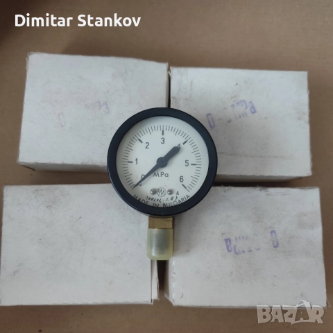 5 броя манометър за измерване на налягане с обхват от 0 до 6 MPa (мегапаскала)