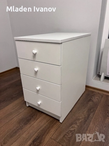 Бял контейнер ПДЧ 4 чекмеджета