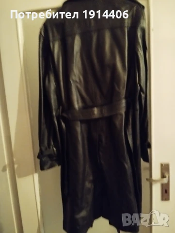 Елегантно кожено мъжко манто естествена кожа, снимка 10 - Палта - 50585532