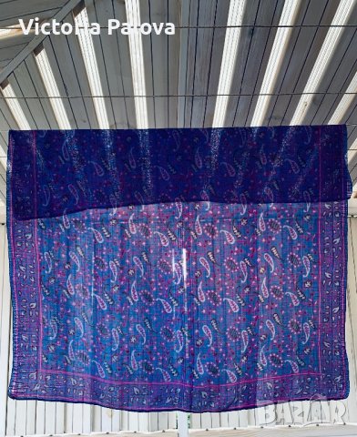 Красив копринен шал, снимка 3 - Шалове - 41367037