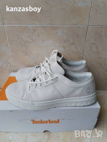 timberland Maple Grove Trainer for Men in White - мъжки кожени кецове КАТО НОВИ 45