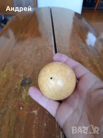 Стара билярдна топка, снимка 2 - Други ценни предмети - 49845507