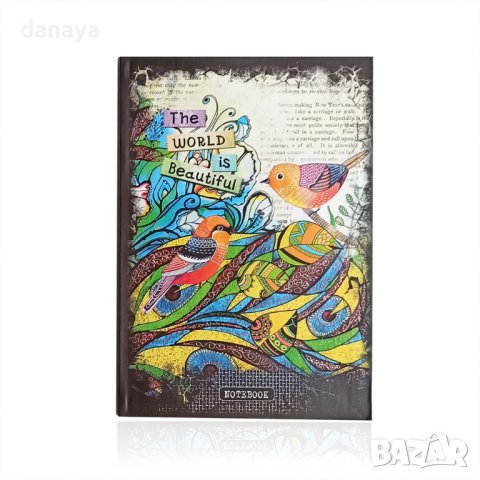 3879 Луксозна тетрадка тефтер The World Is Beautiful, 80 листа, снимка 5 - Ученически пособия, канцеларски материали - 41862102
