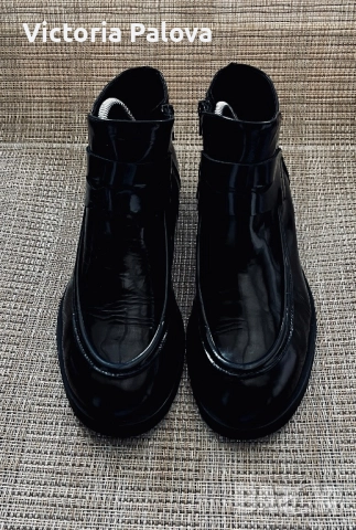 Елегантни кожени боти EMOZIONI  - италиански дизайн, снимка 2 - Дамски боти - 52879214