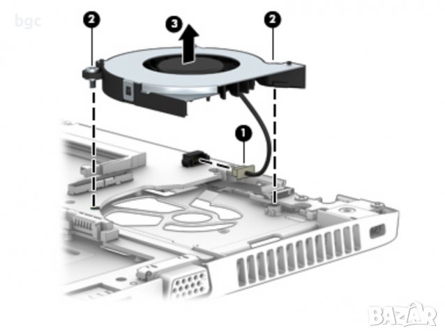 НОВ Вентилатор за HP Elitebook 820 720 725 G1 G2 780895-001 730547-001 ProBook 650 G1 KSB0405HBA02, снимка 6 - Лаптоп аксесоари - 39489051