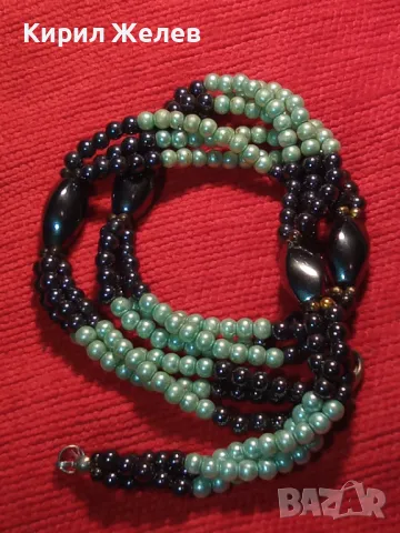 СТИЛНО ВИНТИДЖ АРТ ХЕНД - МЕЙД КОЛИЕ ПЕРЛЕН Тип 47276, снимка 7 - Колиета, медальони, синджири - 47220481