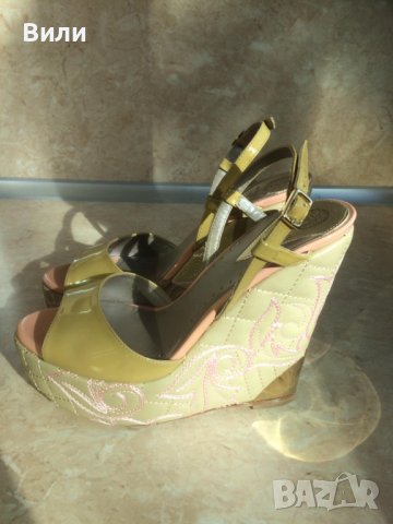Луксозни, бутикови, оригинални дамски обувки  VERSACE  №36, снимка 6 - Дамски елегантни обувки - 26288550