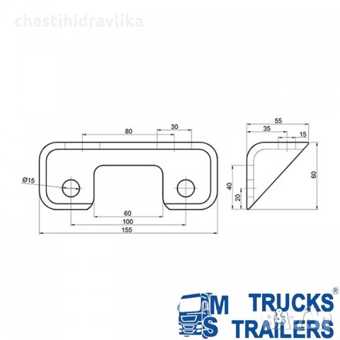 Монтажна планка поцинкована 45189100, снимка 2 - Части - 33967869