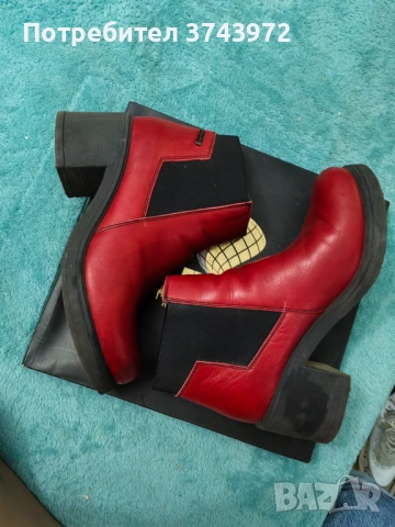 Дамски боти от естествена кожа