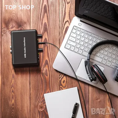 YDMADE USB аудио интерфейс с XLR и 1/4 инча, снимка 7 - Друга електроника - 48747623
