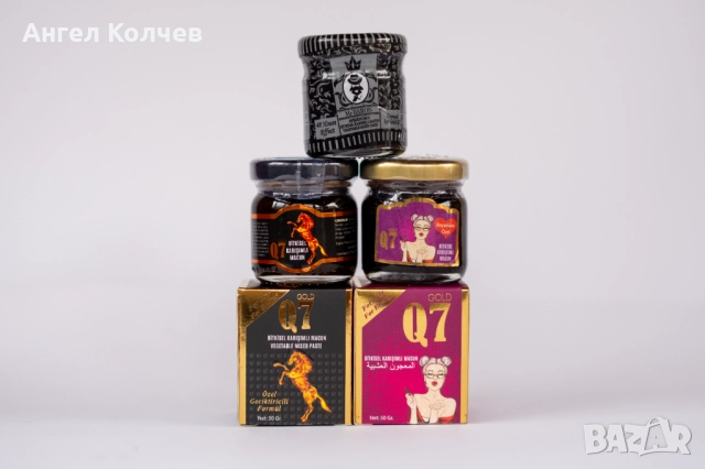 Q7 man , Q7 lady 43g epimedium macun / Малки бурканчета маджун за мъже и жени, снимка 3 - Пчелни продукти - 52631543