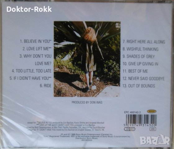 Amanda Marshall – Tuesday's Child (1999, CD) , снимка 2 - CD дискове - 40002603