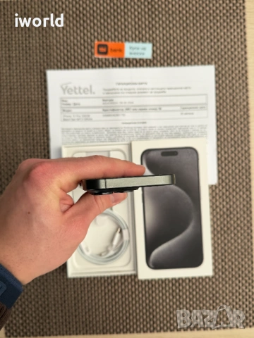Гаранция❗️ 256gb❗️ iphone 15 PRO ❗️Лизинг от 20Е/мес ❗️ Black titanium, снимка 8 - Apple iPhone - 53443521