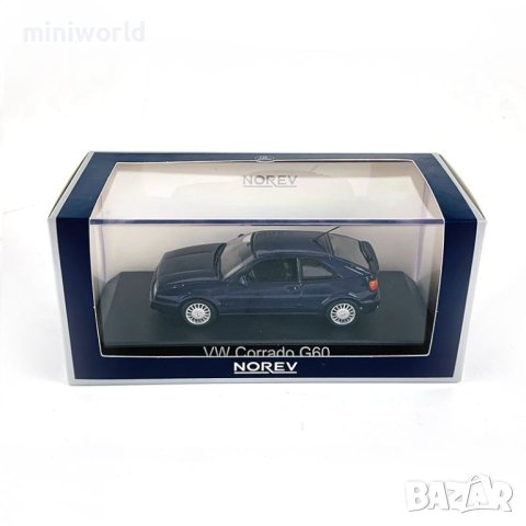 VW Corrado G60 1990 - мащаб 1:43 на NOREV модела е нов в PVC дисплей-кейс Volksvagen, снимка 9 - Колекции - 27491896