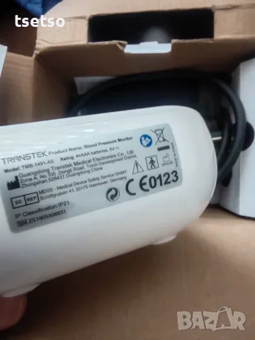 Transtek Blood Pressure Monitor, модел TMB-1491-AS, снимка 4 - Уреди за диагностика - 56134024