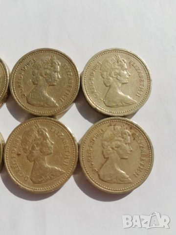 дефектни 1 паунд от 1983 г., снимка 3 - Нумизматика и бонистика - 49606641