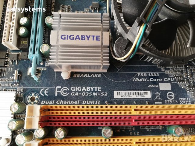 Дънна платка Gigabyte GA-Q35M-S2 Socket 775 CPU+FAN, снимка 5 - Дънни платки - 35927638