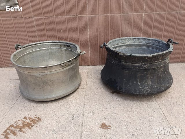 Медни старинни съдове, снимка 9 - Прибори за хранене, готвене и сервиране - 38300153