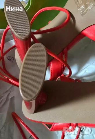 Уникални Call it spring обувки на ток, в червено, снимка 7 - Дамски обувки на ток - 48352124