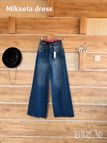 Страхотни дънки висока талия с ластик Tommy Hilfiger.СМ Л размер