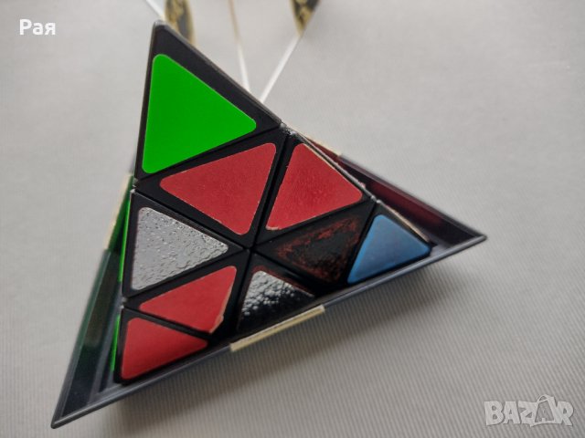 pyraminx mefferts 1981 г пъзел в стила на Кубчето на Рубик., снимка 9 - Колекции - 34705455