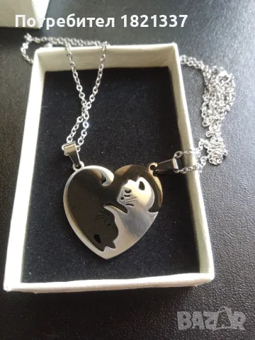 Комплект колиета с котки , снимка 7 - Колиета, медальони, синджири - 47783498