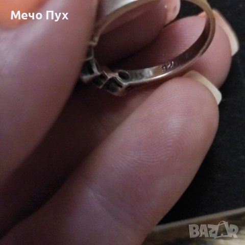 Сребърен пръстен (157), снимка 7 - Пръстени - 40940305