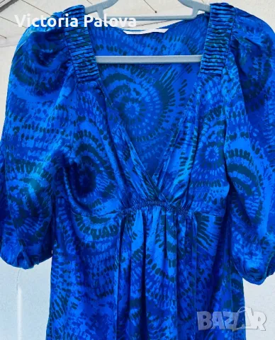 Красива копринена рокля Дания, снимка 5 - Рокли - 47456367