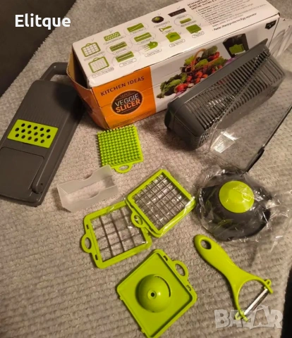 Кухненско ренде с контейнер Nicer Dicer Plus – 13 части 🥕