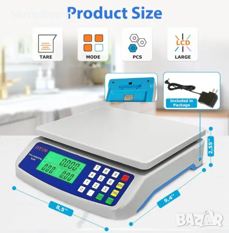 Мини електрическа везна 30 кг DT-580, снимка 3 - Друга електроника - 48904458