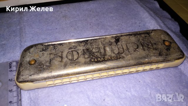 NOKTURN HARMONICA MADE in POLAND MELODIA Стара МАРКОВА УСТНА ХАРМОНИКА РЯДКА 34008, снимка 1 - Антикварни и старинни предмети - 38883950