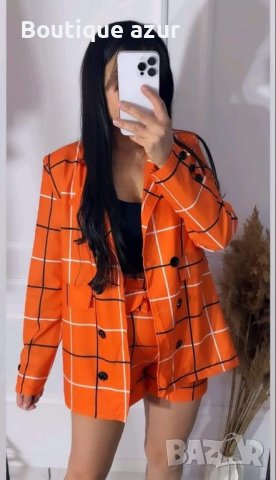 елегантен дамски комплект сако и панталонки , снимка 4 - Комплекти - 44195588
