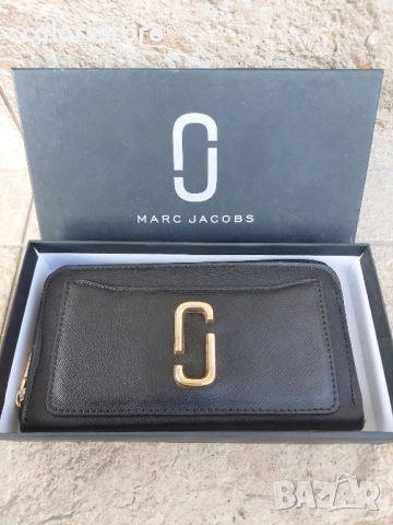Черно портмоне Marc Jacobs кодSG55u, снимка 4 - Портфейли, портмонета - 52046905