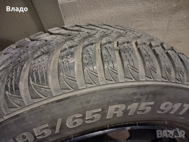 Зимни гуми с джанти за Пежо/Ситроен - 195 65 15, снимка 4 - Гуми и джанти - 52943316