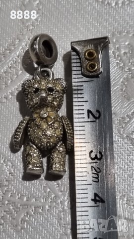 Колекционерско сребърно мече талисман , снимка 9 - Колиета, медальони, синджири - 44280099