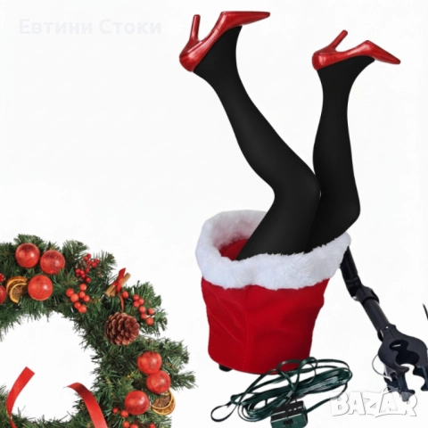 Коледна светеща Снежанка в чувала с движещи се крака, снимка 2 - Декорация за дома - 52126084