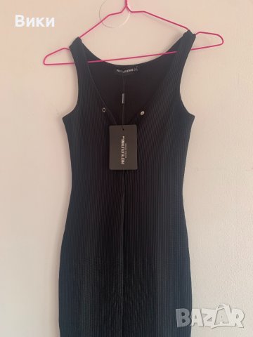 Черна рокля XXS, снимка 5 - Рокли - 39943700