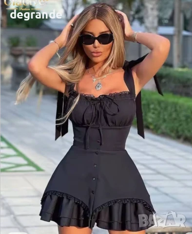 Секси Черна Дамска рокля 