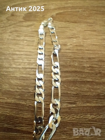 Сребърна гривна 925 проба, 7.52 г, снимка 2 - Гривни - 53312705